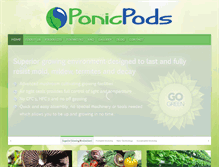 Tablet Screenshot of ponicpods.com
